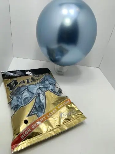 بالون كروم ازرق فاتح