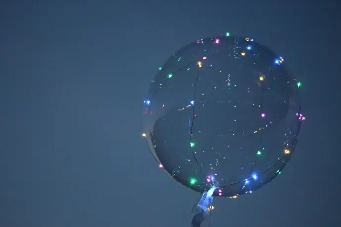 بالونة إضاءة LED مع عصا