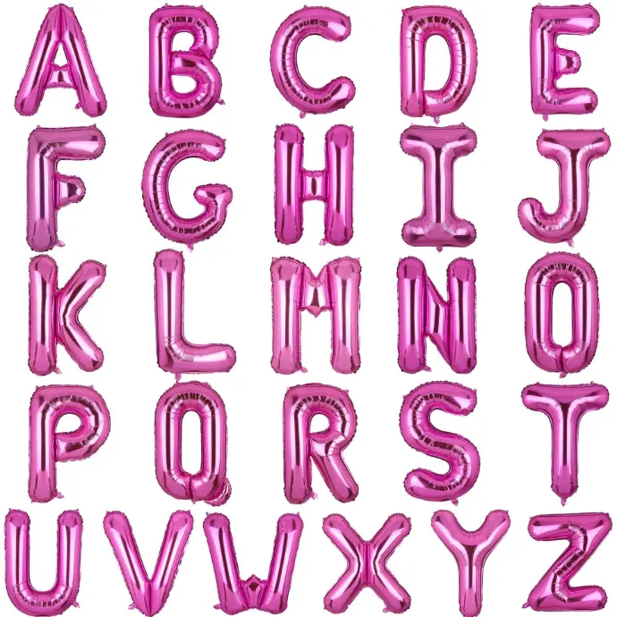 Pink Balloon Alphabet