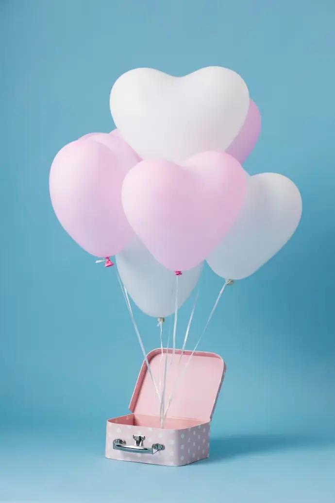Hearts Collection Shapes - Helium Balloons