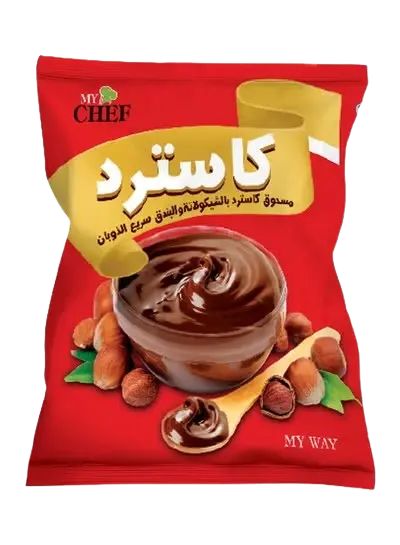 كاسترد بالشيكولاتة    والبندق MY CHEF - MYWAY