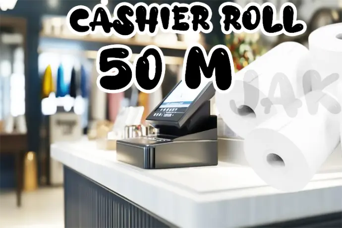 بكر كاشير 50 متر - 7.9 سم | جودة طباعة عالية وأمتار فعلية