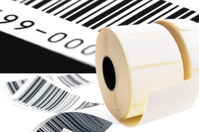 بكر الباركود بجودة طباعة عالية | مقاسات (1000 /(2000 مقسوم) - 1200 / (2400 مقسوم) - 1400 / (2800 مقسوم)) قطعة