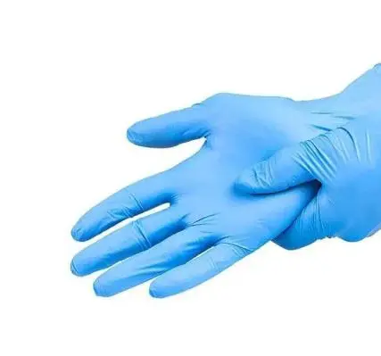 جلافزات (قفازات) فينيل | لون ازرق | خالية من البودرة | العلبة بها 100 قطعة