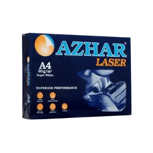 📄 ورق تصوير A4 – 80 جرام – من أزهار | كرتونة (5 عبوات)