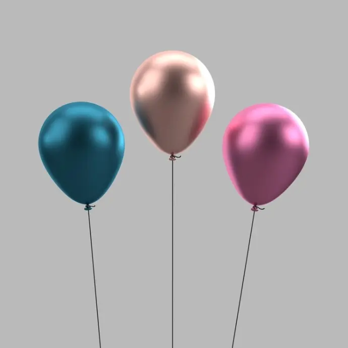 بالون كروم عالية الجودة | 50 قطعة