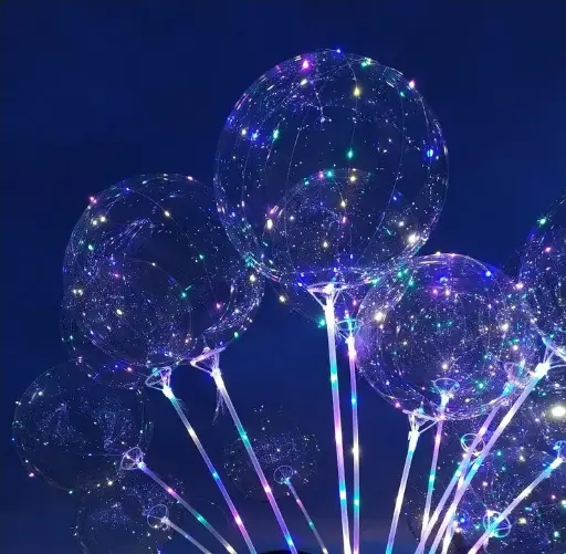 بالونات إضاءة LED مع عصي – لمسة سحرية لكل حفلة