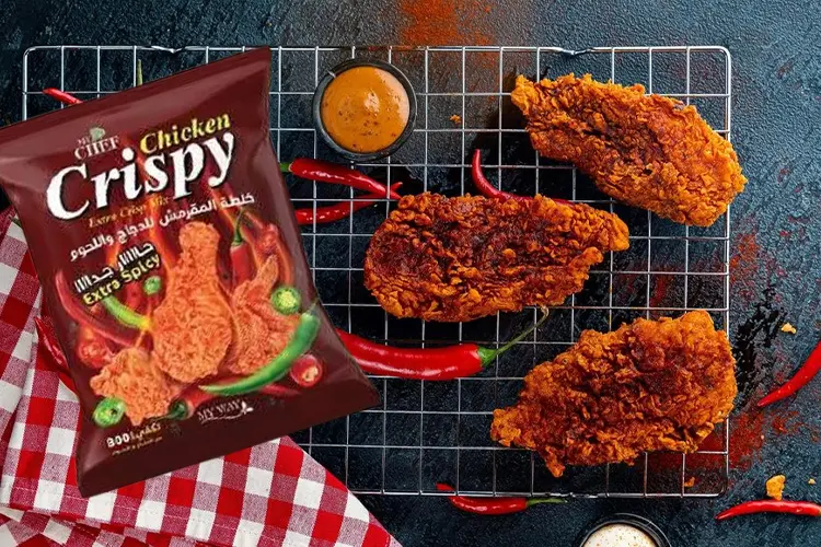 خلطة المقرمش للدجاج واللحوم حار جداً 200 جرام | MY CHEF