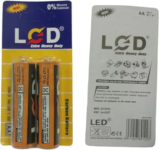علبة بطارية LCD 1.5V AA عدد 40 قطعة